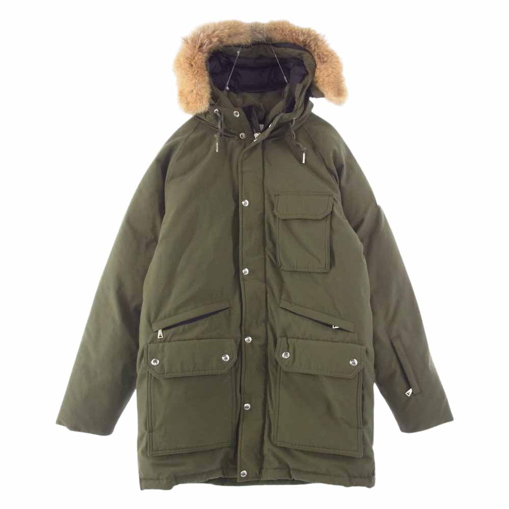 SOPHNET. ソフネット SOPH-167156 × Cape HEIGHTS ケープハイツ BRIGHTWOOD ブライトウッド ファー フード ダウン ジャケット モスグリーン系 S【中古】