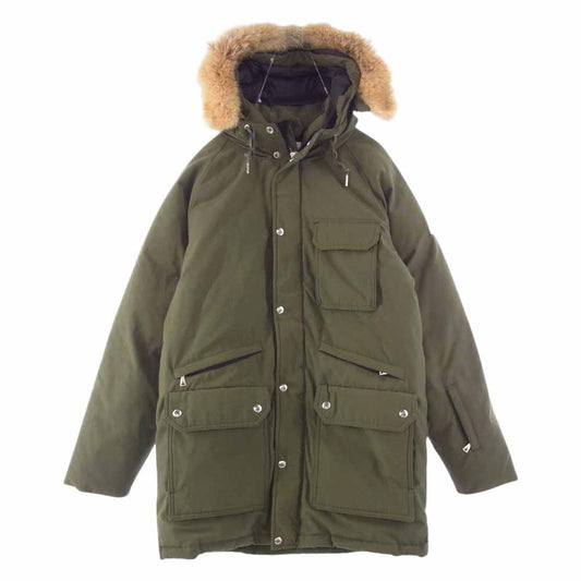 SOPHNET. ソフネット SOPH-167156 × Cape HEIGHTS ケープハイツ BRIGHTWOOD ブライトウッド ファー フード ダウン ジャケット モスグリーン系 S【中古】