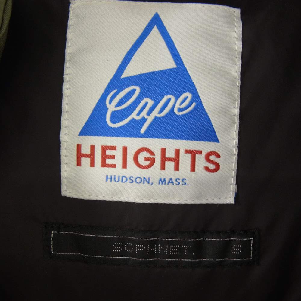 SOPHNET. ソフネット SOPH-167156 × Cape HEIGHTS ケープハイツ BRIGHTWOOD ブライトウッド ファー フード ダウン ジャケット モスグリーン系 S【中古】