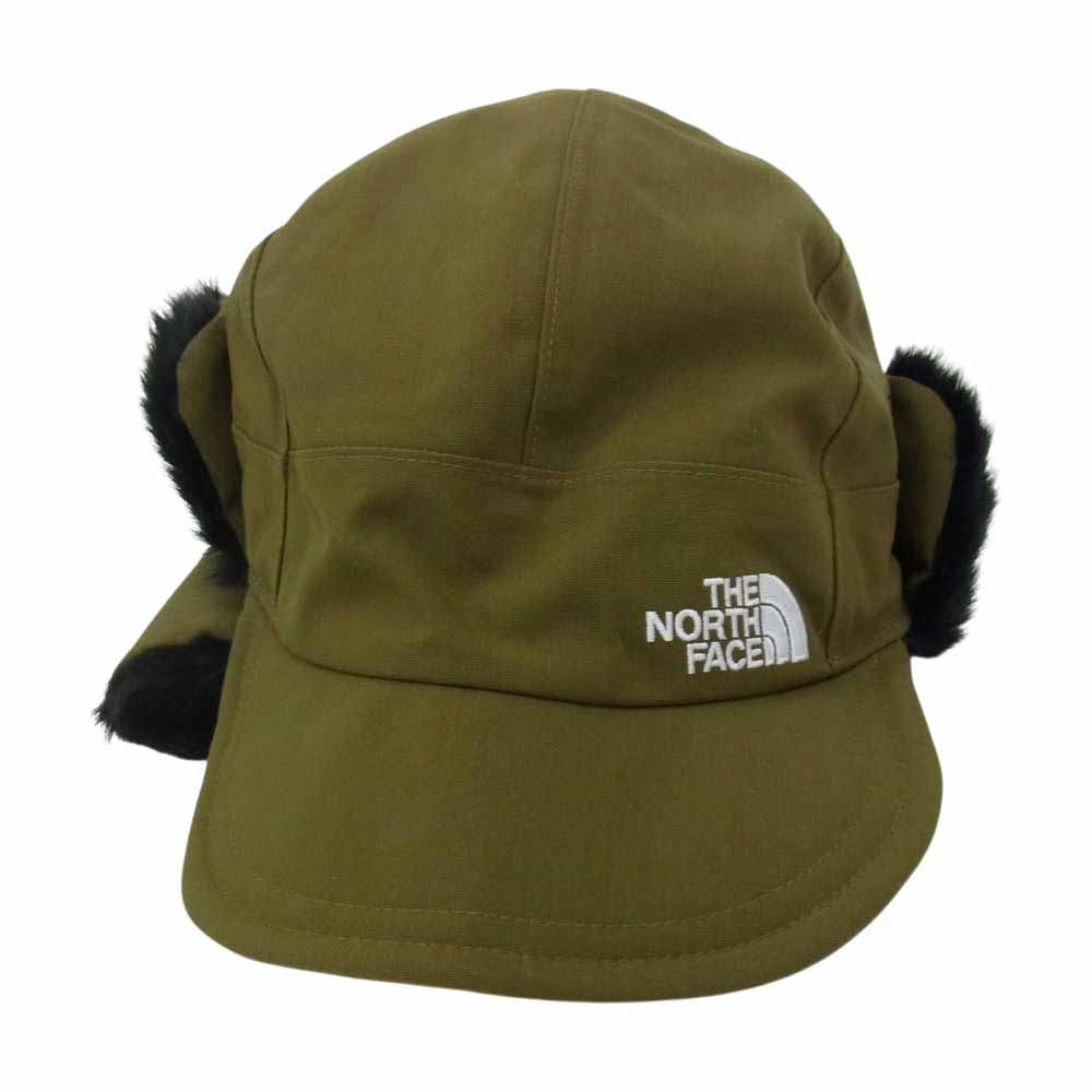 THE NORTH FACE ノースフェイス NN41708 FRONTIER CAP フロンティア キャップ イヤーフラップ フライト キャップ ファー カーキ系 ブラック系 L【中古】