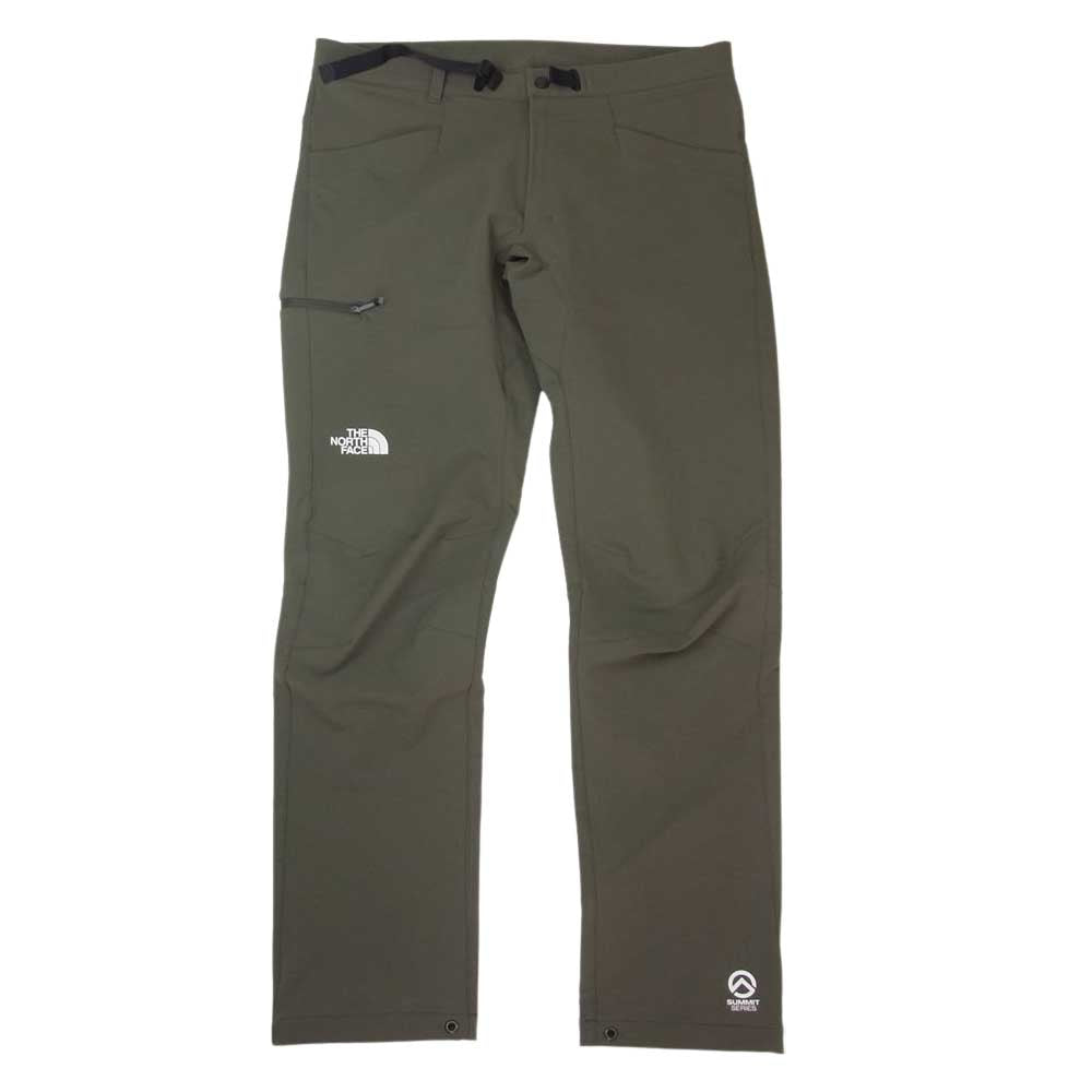 THE NORTH FACE ノースフェイス NB32021  SUMITT SERIES サミット シリーズ Big Wall Pant ビッグウォール パンツ ストレッチ クライミング パンツ アウトドア カーキ系 L【中古】