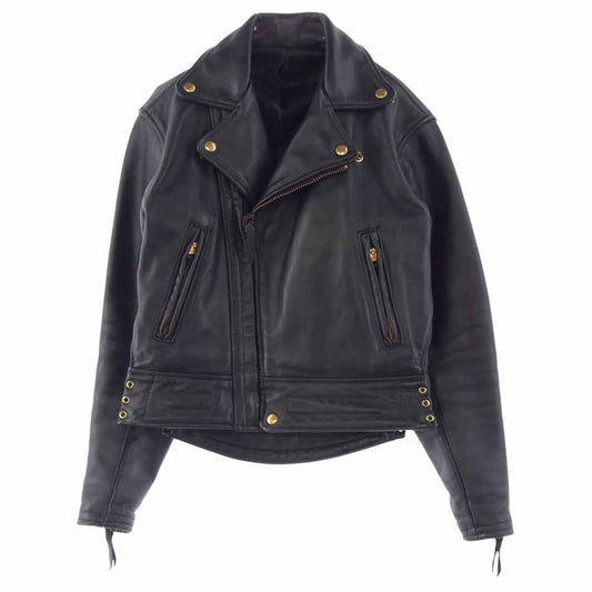 LANGLITZ LEATHERS ラングリッツレザーズ 14137 Columbia コロンビア ダブル レザー ライダース ジャケット ブラック系【中古】