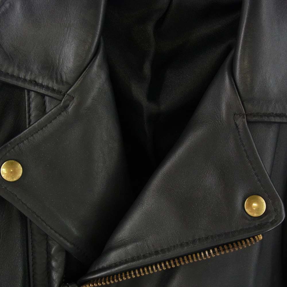 LANGLITZ LEATHERS ラングリッツレザーズ 14137 Columbia コロンビア ダブル レザー ライダース ジャケット ブラック系【中古】