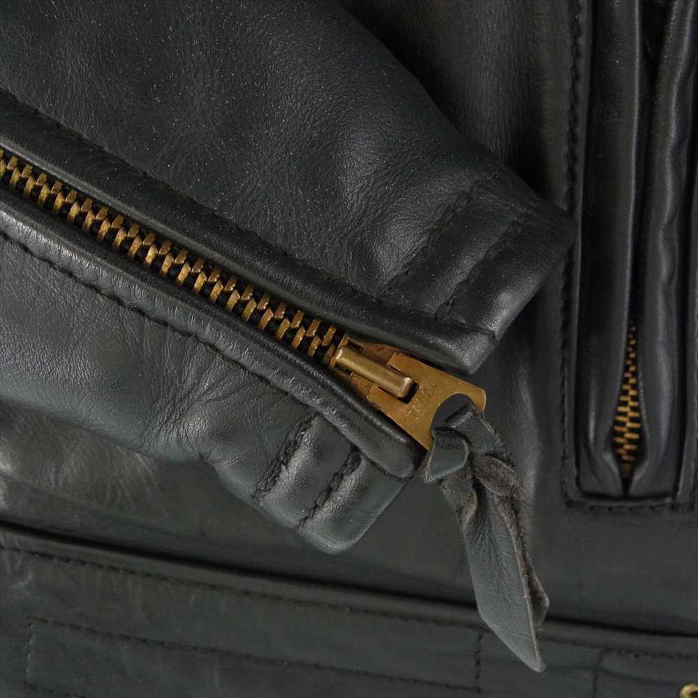 LANGLITZ LEATHERS ラングリッツレザーズ 14137 Columbia コロンビア ダブル レザー ライダース ジャケット ブラック系【中古】