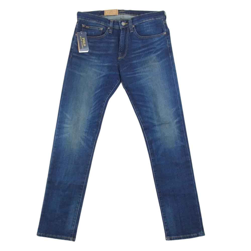 POLO RALPH LAUREN ポロ・ラルフローレン SULLIVAN SLIM セルビッジ スリム ストレッチ スキニー ジーンズ デニムパンツ インディゴブルー系 31/32【中古】