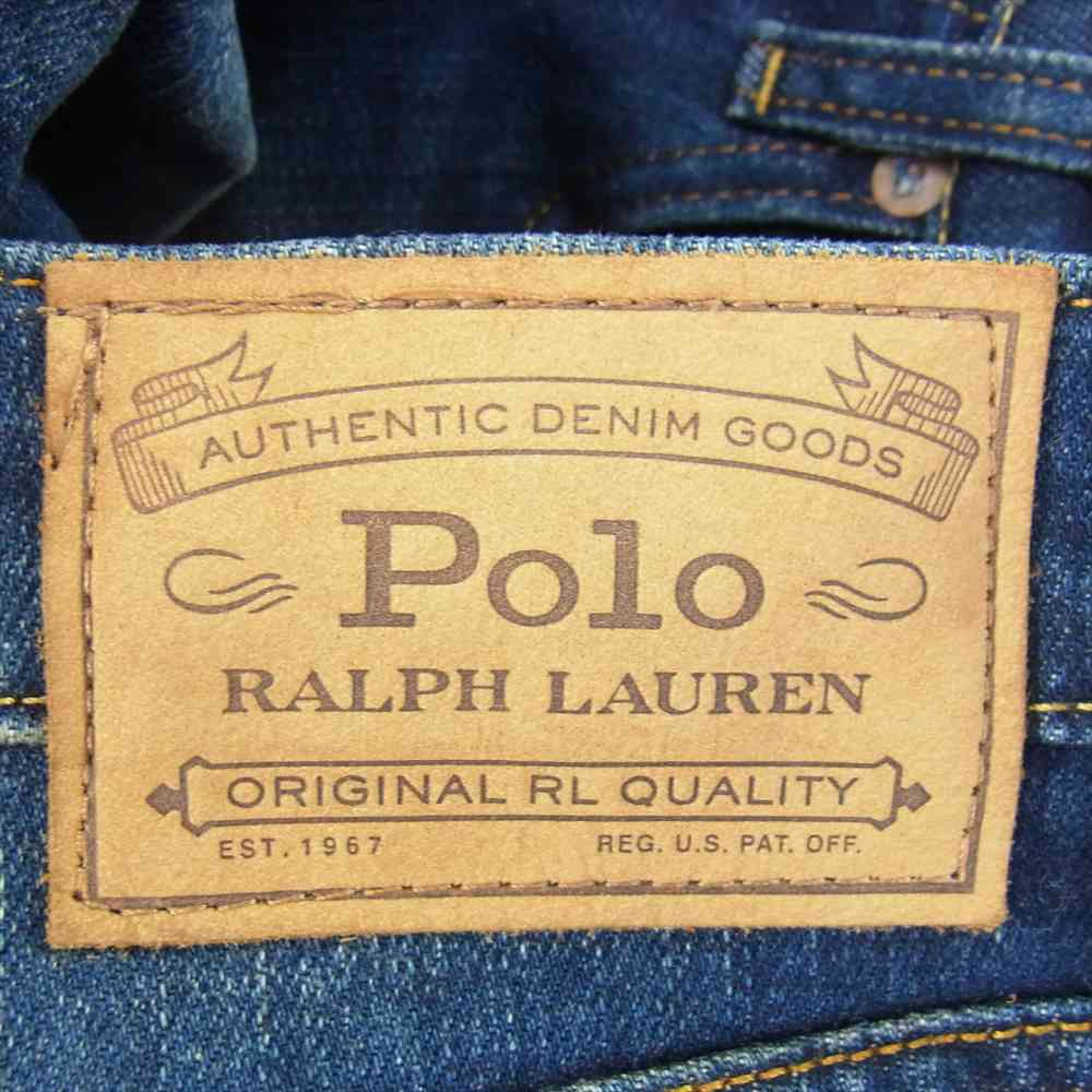 POLO RALPH LAUREN ポロ・ラルフローレン SULLIVAN SLIM セルビッジ スリム ストレッチ スキニー ジーンズ デニムパンツ インディゴブルー系 31/32【中古】