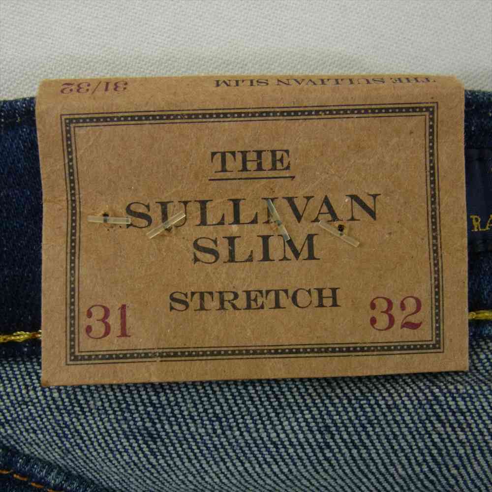 POLO RALPH LAUREN ポロ・ラルフローレン SULLIVAN SLIM セルビッジ スリム ストレッチ スキニー ジーンズ デニムパンツ インディゴブルー系 31/32【中古】