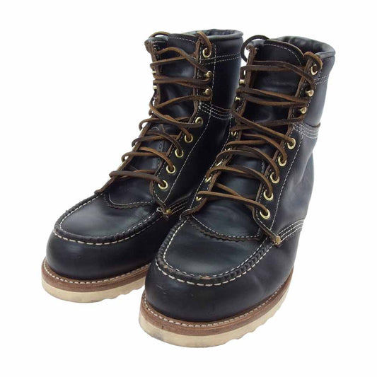 RRL ダブルアールエル 823574116002 NEW BRUNEL BO WBT USA製 茶芯 モックトゥ ブーツ ブラック系 9D【中古】
