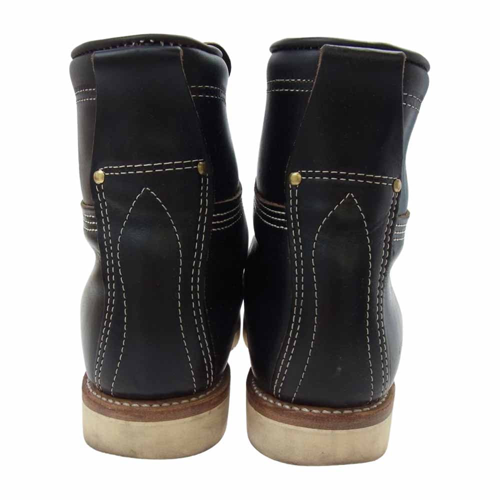 RRL ダブルアールエル 823574116002 NEW BRUNEL BO WBT USA製 茶芯 モックトゥ ブーツ ブラック系 9D【中古】