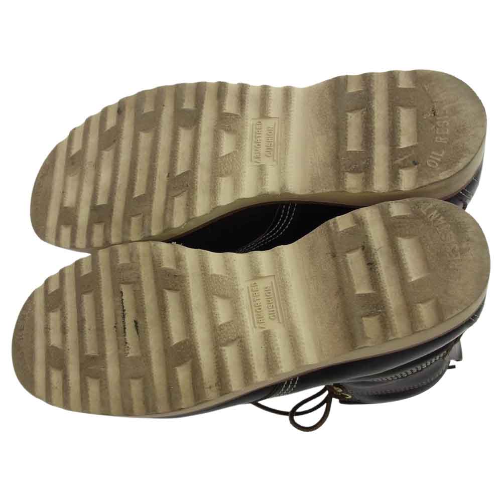 RRL ダブルアールエル 823574116002 NEW BRUNEL BO WBT USA製 茶芯 モックトゥ ブーツ ブラック系 9D【中古】