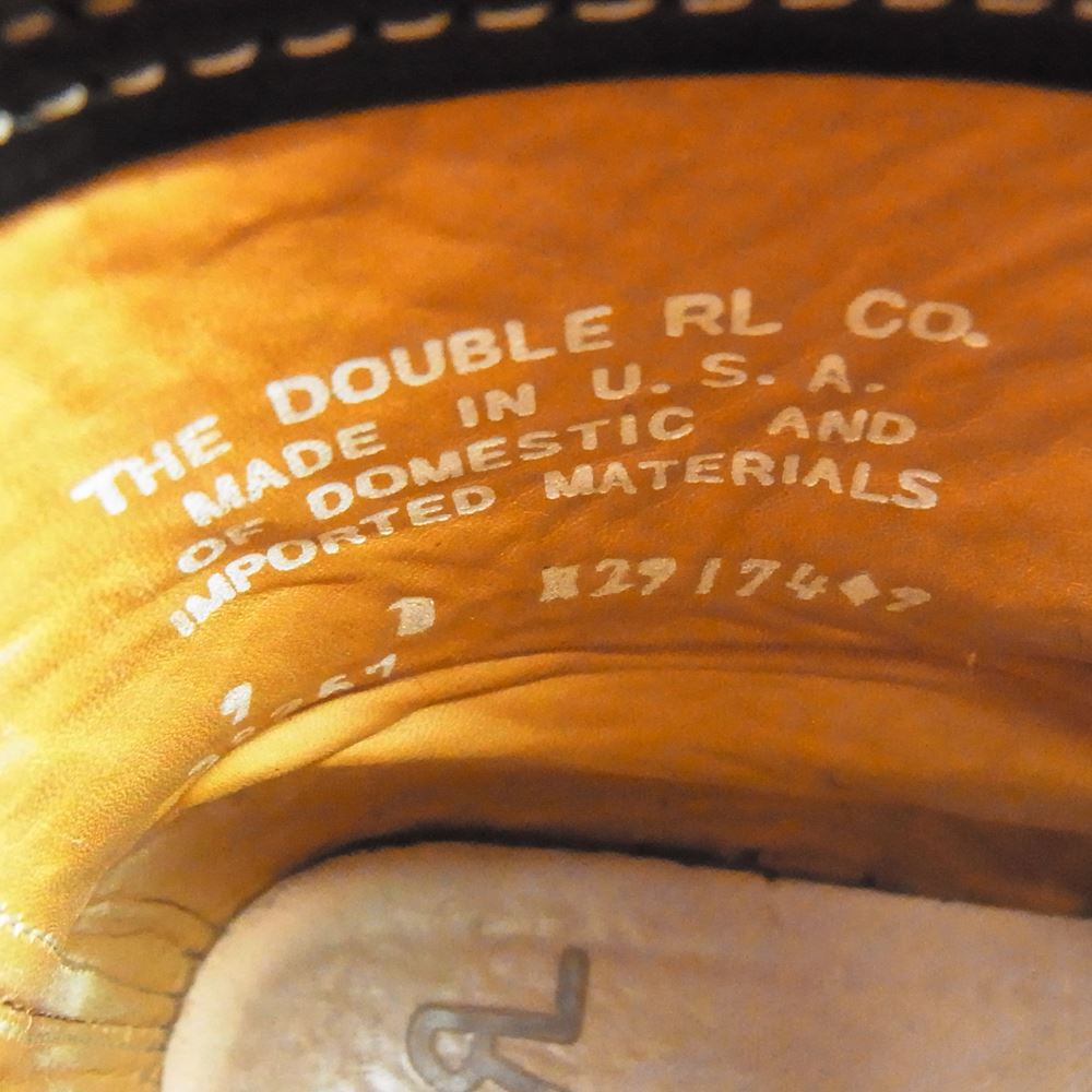 RRL ダブルアールエル 823574116002 NEW BRUNEL BO WBT USA製 茶芯 モックトゥ ブーツ ブラック系 9D【中古】