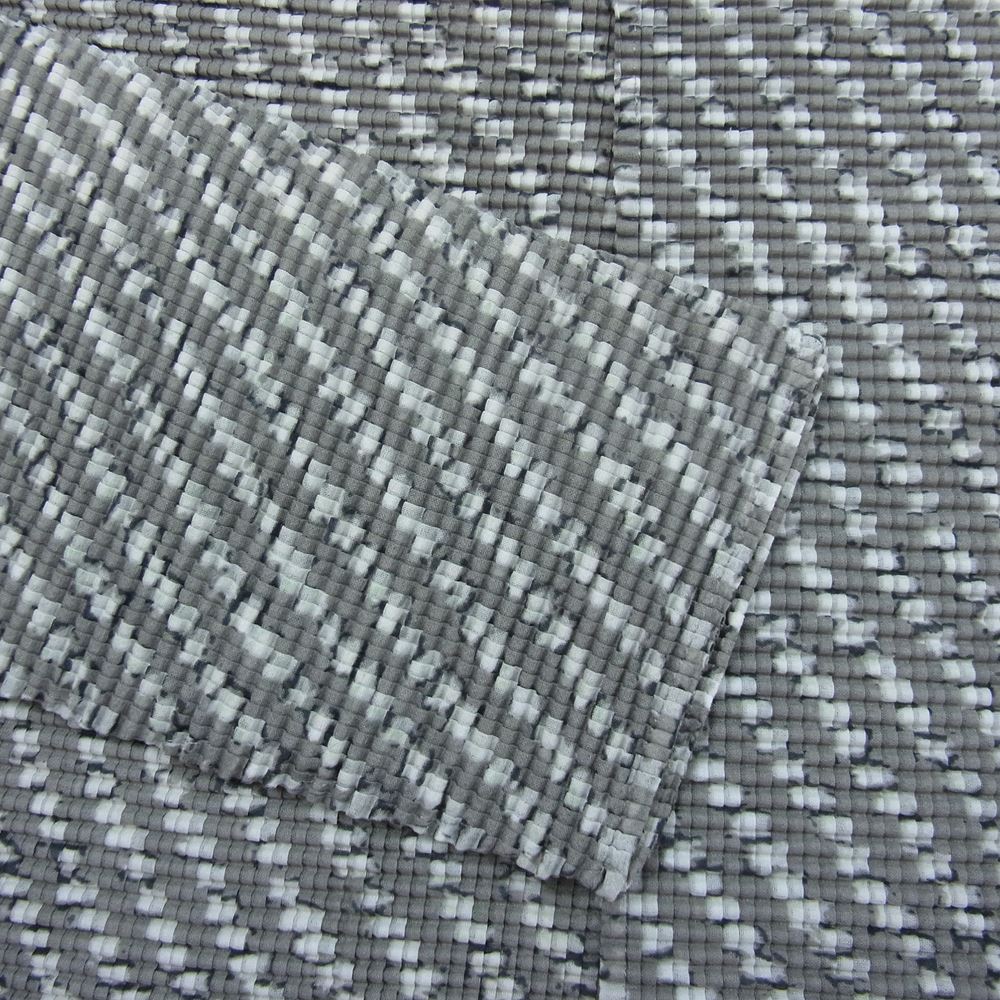 ミーバイイッセイミヤケ MI41F0381 ボックスプリーツ加工 総柄 ボタンレス カーディガン グレー系【中古】