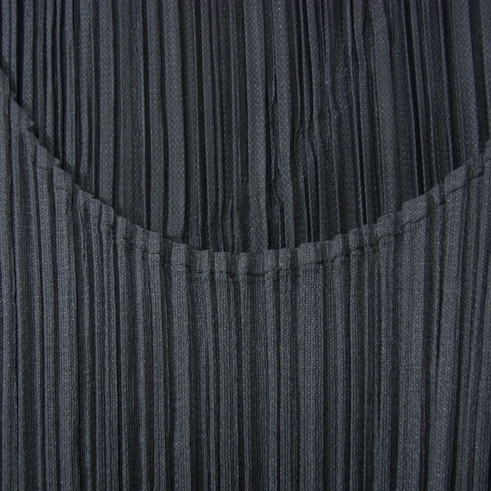 PLEATS PLEASE プリーツプリーズ イッセイミヤケ PP04-JH616 プリーツ加工 ノースリーブ サイドスリット ワンピース グレー グレー系 1【中古】