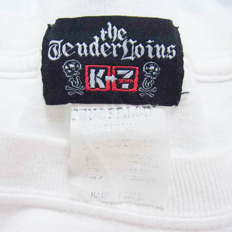 TENDERLOIN テンダーロイン T-TEE tenderloin ロゴ プリント 半袖 Tシャツ ホワイト系 レッド系 M【中古】