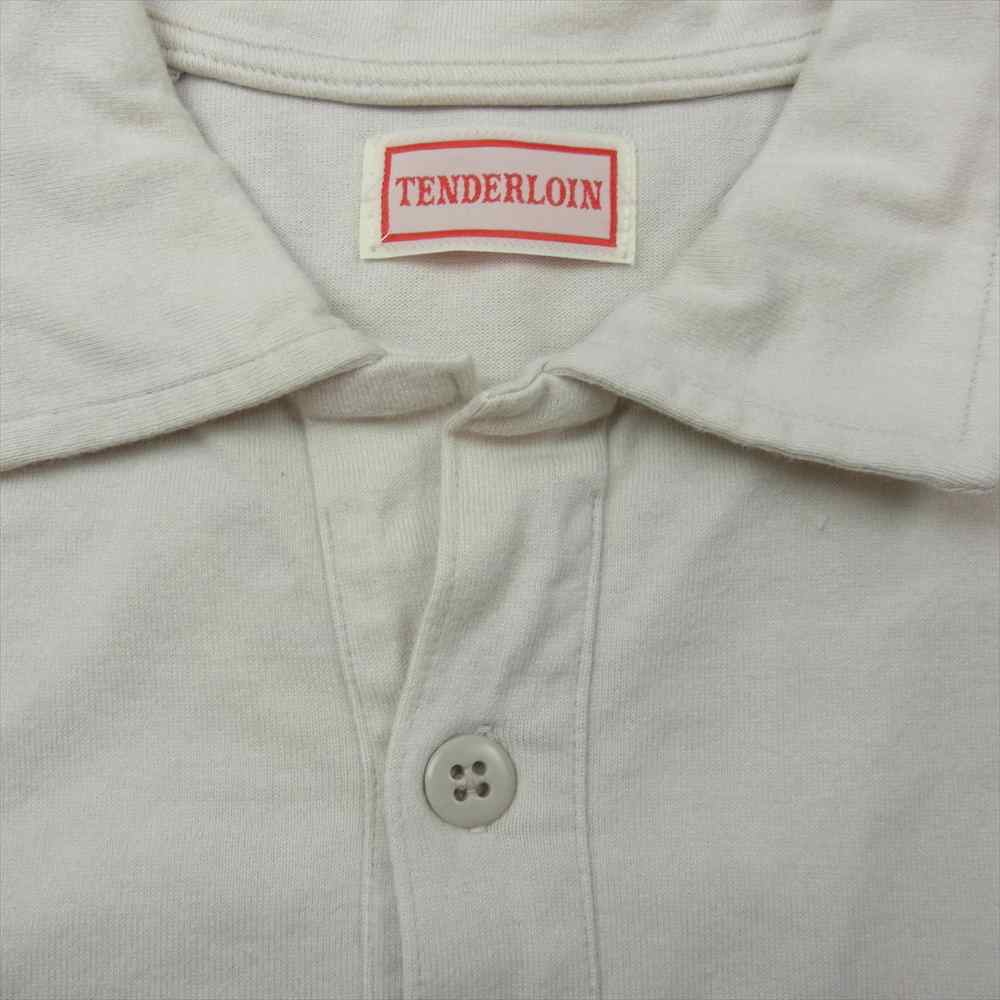 TENDERLOIN テンダーロイン T-POLO 長袖 ポケット ポロシャツ ベージュ系 M【中古】