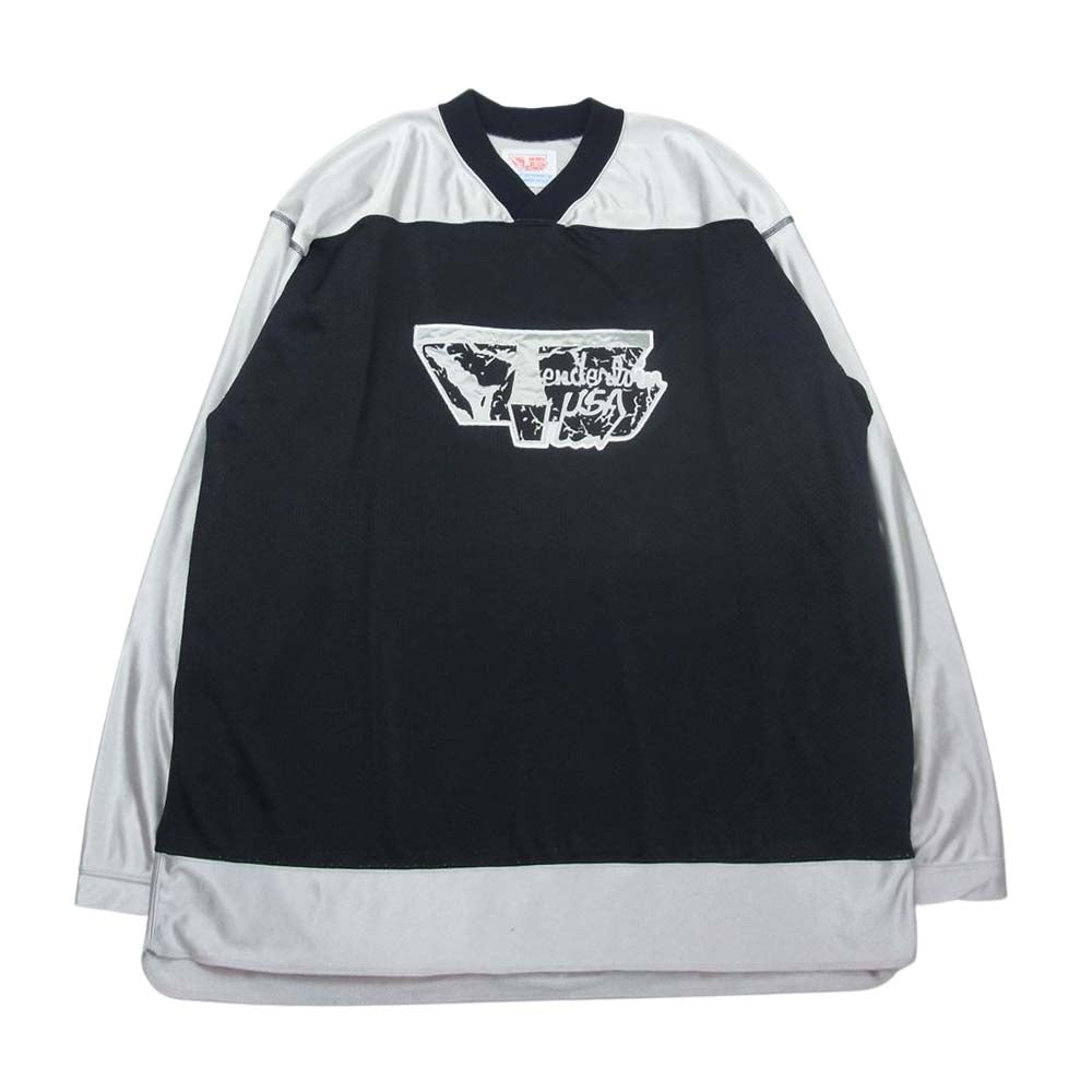 TENDERLOIN テンダーロイン ホッケー スポーツ ロゴ ジャージ トップス カットソー グリーン系 XL【中古】