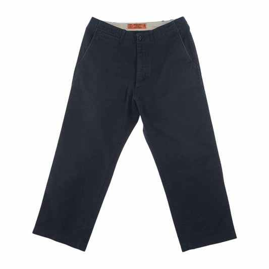 TENDERLOIN テンダーロイン T-HERRINGBONE ヘリンボーン ワーク チノ コットン パンツ ダークネイビー系 S【中古】