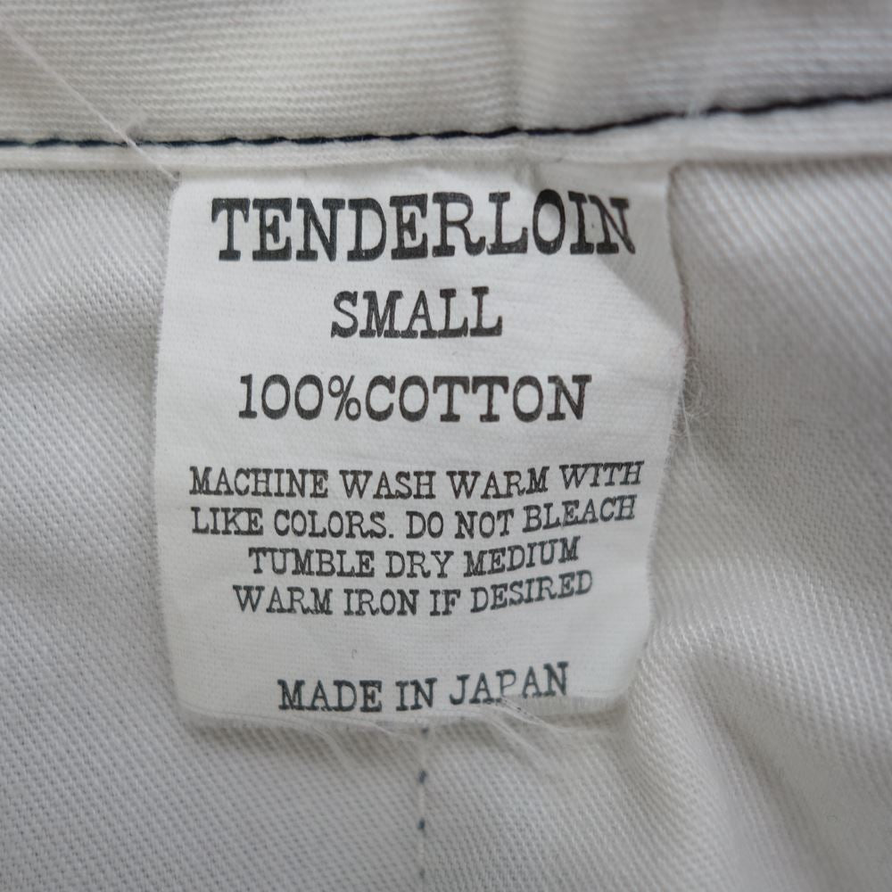TENDERLOIN テンダーロイン T-HERRINGBONE ヘリンボーン ワーク チノ コットン パンツ ダークネイビー系 S【中古】