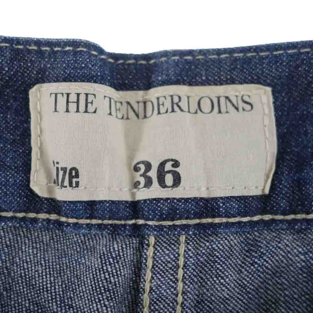 TENDERLOIN テンダーロイン T-RIDERS ライダース シンチバック ボタンフライ デニム パンツ ブルー系 36【中古】
