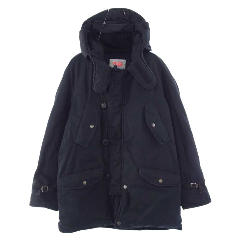 TENDERLOIN テンダーロイン T-N-3B TTEAM フリース フード ミリタリー コート ブラック系 L【中古】