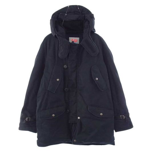 TENDERLOIN テンダーロイン T-N-3B TTEAM フリース フード ミリタリー コート ブラック系 L【中古】