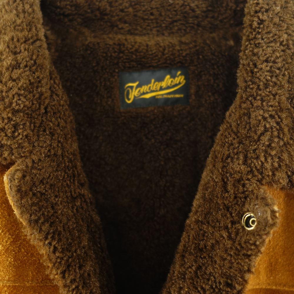 TENDERLOIN テンダーロイン T-SADDLE SUEDE JKT 襟ボア サドル スエード ジャケット ブラウン系【中古】