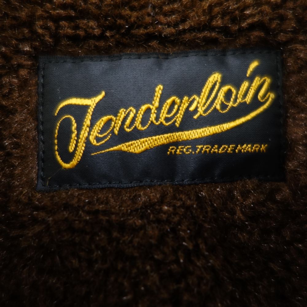 TENDERLOIN テンダーロイン T-SADDLE SUEDE JKT 襟ボア サドル スエード ジャケット ブラウン系【中古】