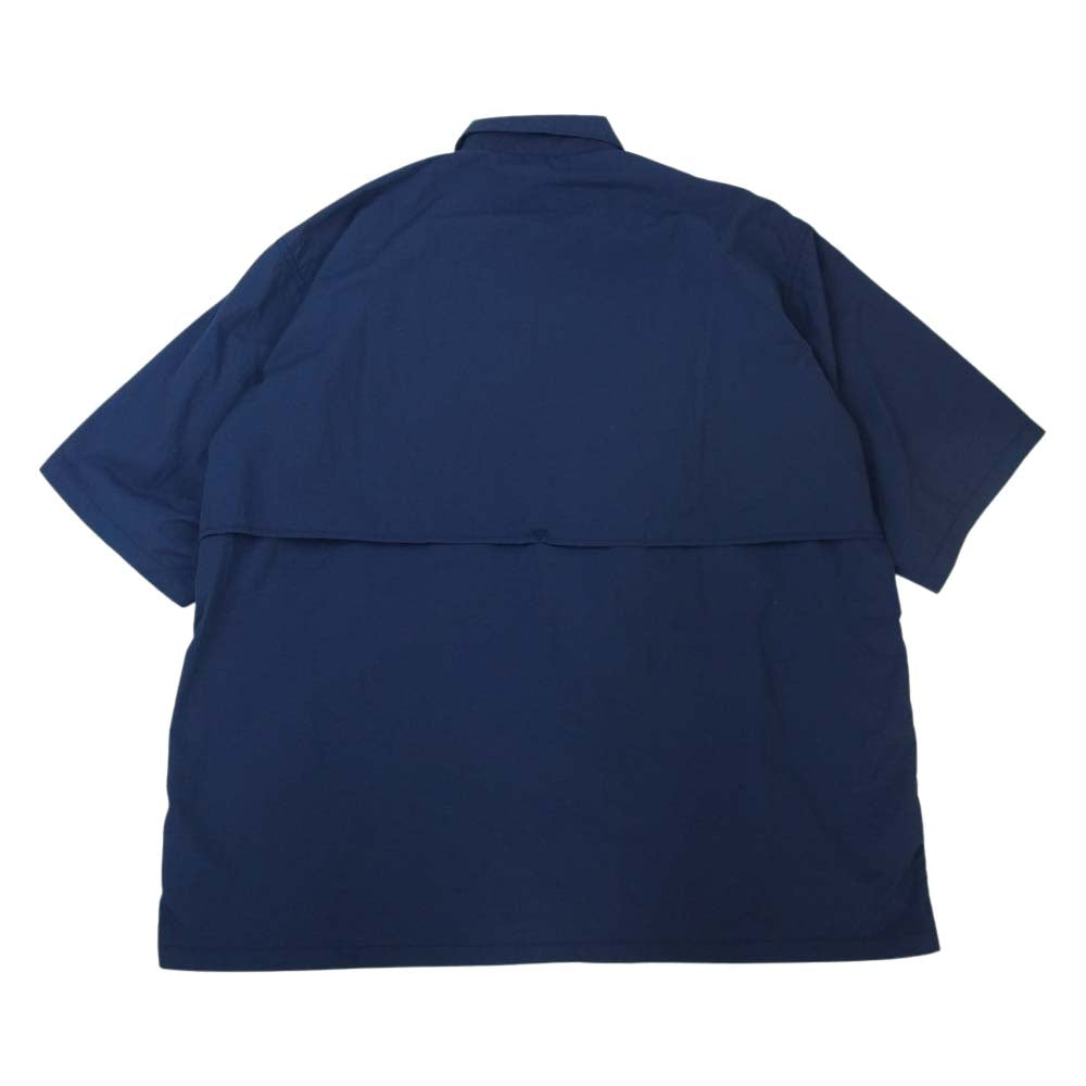 THE NORTH FACE ノースフェイス NT3210N PURPLE LABEL パープルレーベル Field H/S Shirt フィールド ハーフスリーブ シャツ ネイビー系 L【中古】
