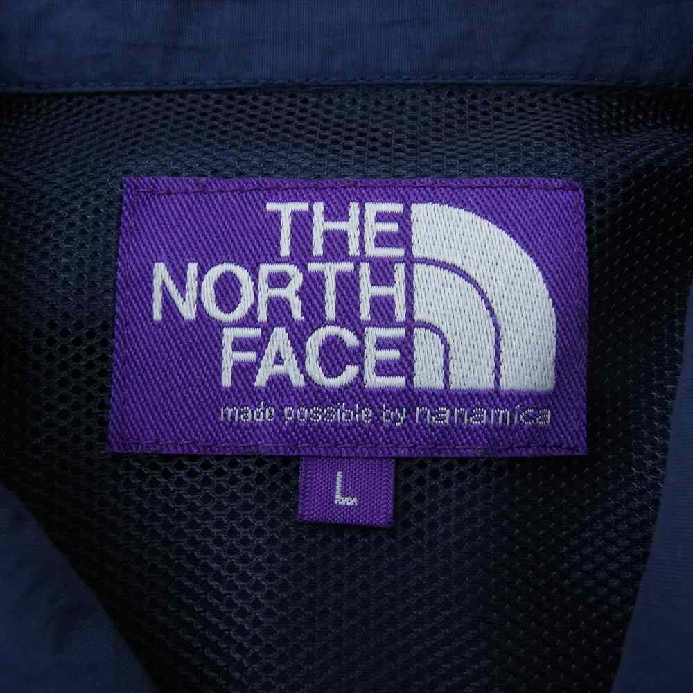 THE NORTH FACE ノースフェイス NT3210N PURPLE LABEL パープルレーベル Field H/S Shirt フィールド ハーフスリーブ シャツ ネイビー系 L【中古】