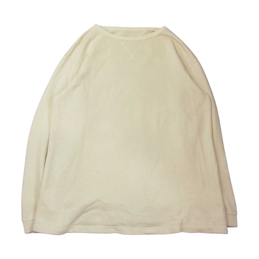 PORTER CLASSIC ポータークラシック FRENCH THERMAL CREWNECK フレンチ サーマル カットソー ベージュ系 M【中古】