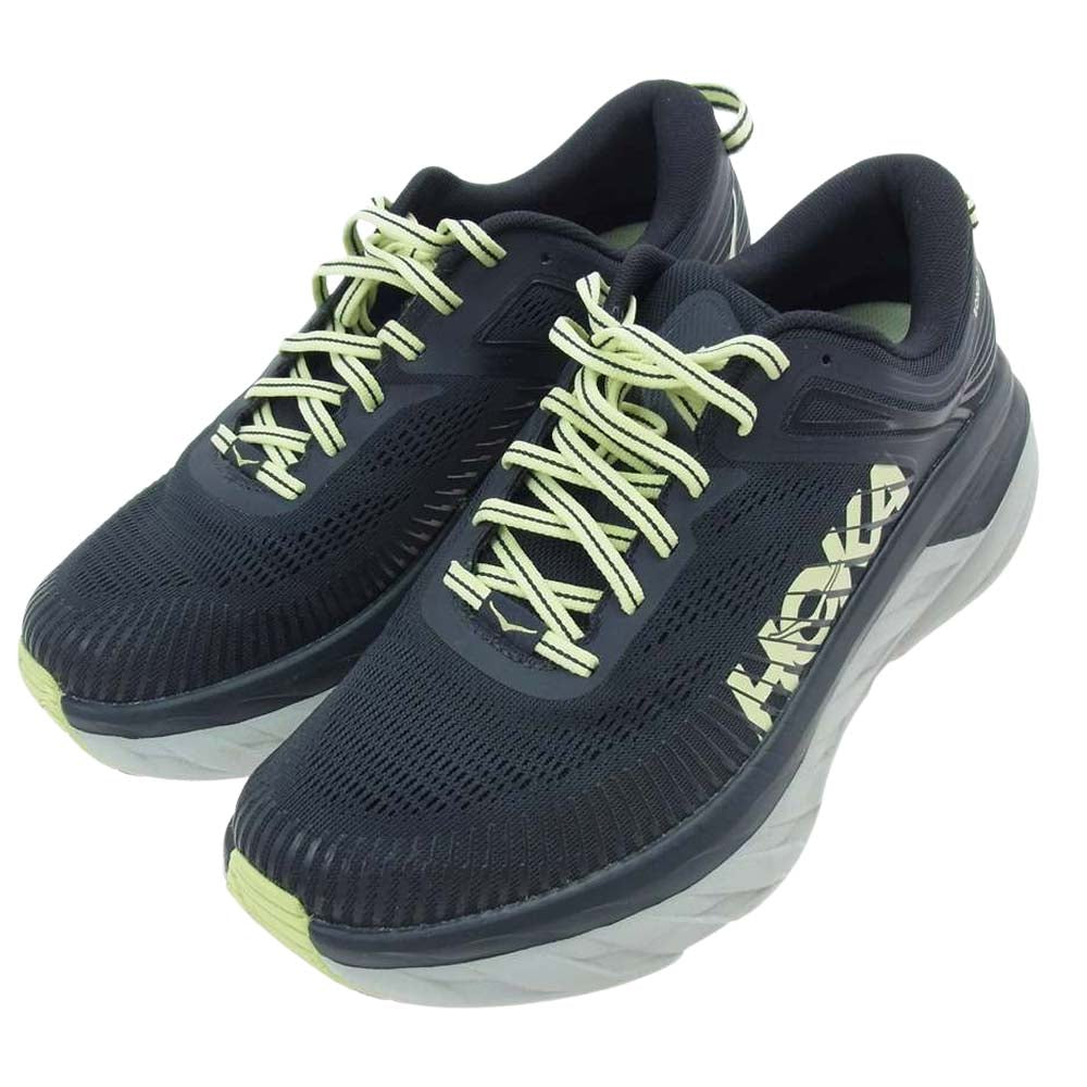 HOKA ONE ONE ホカ オネオネ 1110518 BGBT BONDI 7 ボンダイ ローカット スニーカー ランニングシューズ ダークネイビー系 26.5【中古】