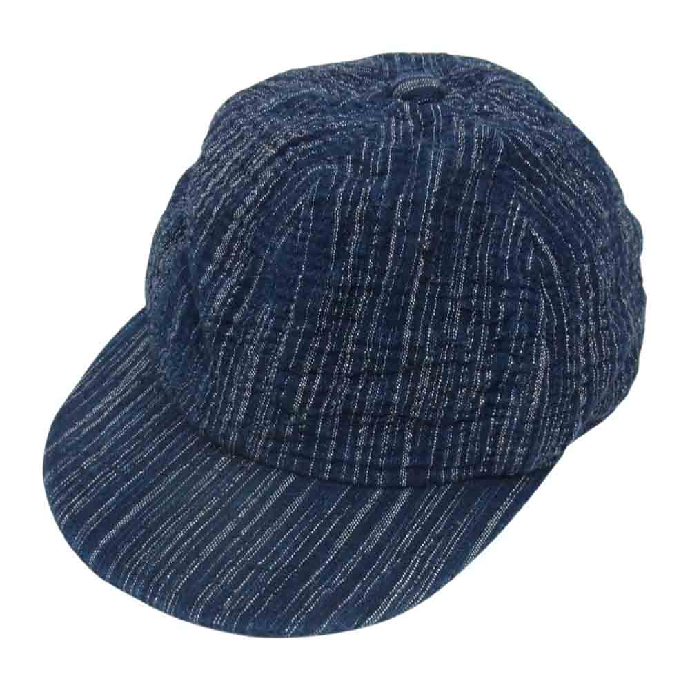 PORTER CLASSIC ポータークラシック KASURI BASEBALL CAP カスリ キャップ ネイビー系【美品】【中古】