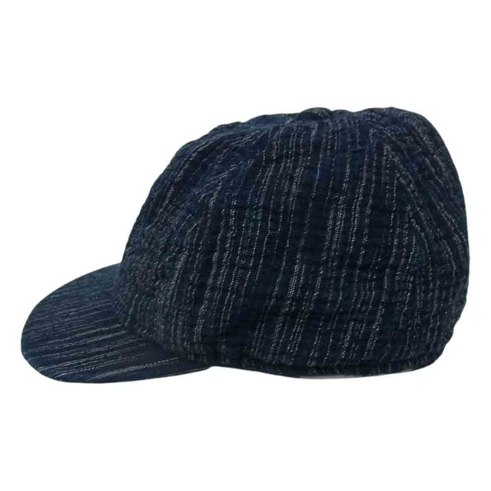PORTER CLASSIC ポータークラシック KASURI BASEBALL CAP カスリ キャップ ネイビー系【美品】【中古】