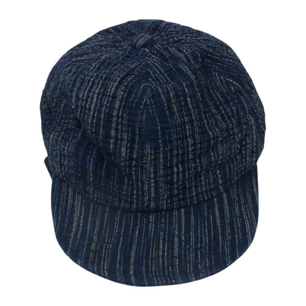 PORTER CLASSIC ポータークラシック KASURI BASEBALL CAP カスリ キャップ ネイビー系【美品】【中古】