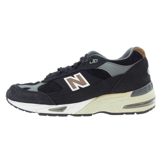 NEW BALANCE ニューバランス 英国製 M991KT ローカット スニーカー ブラック系 9USA【中古】