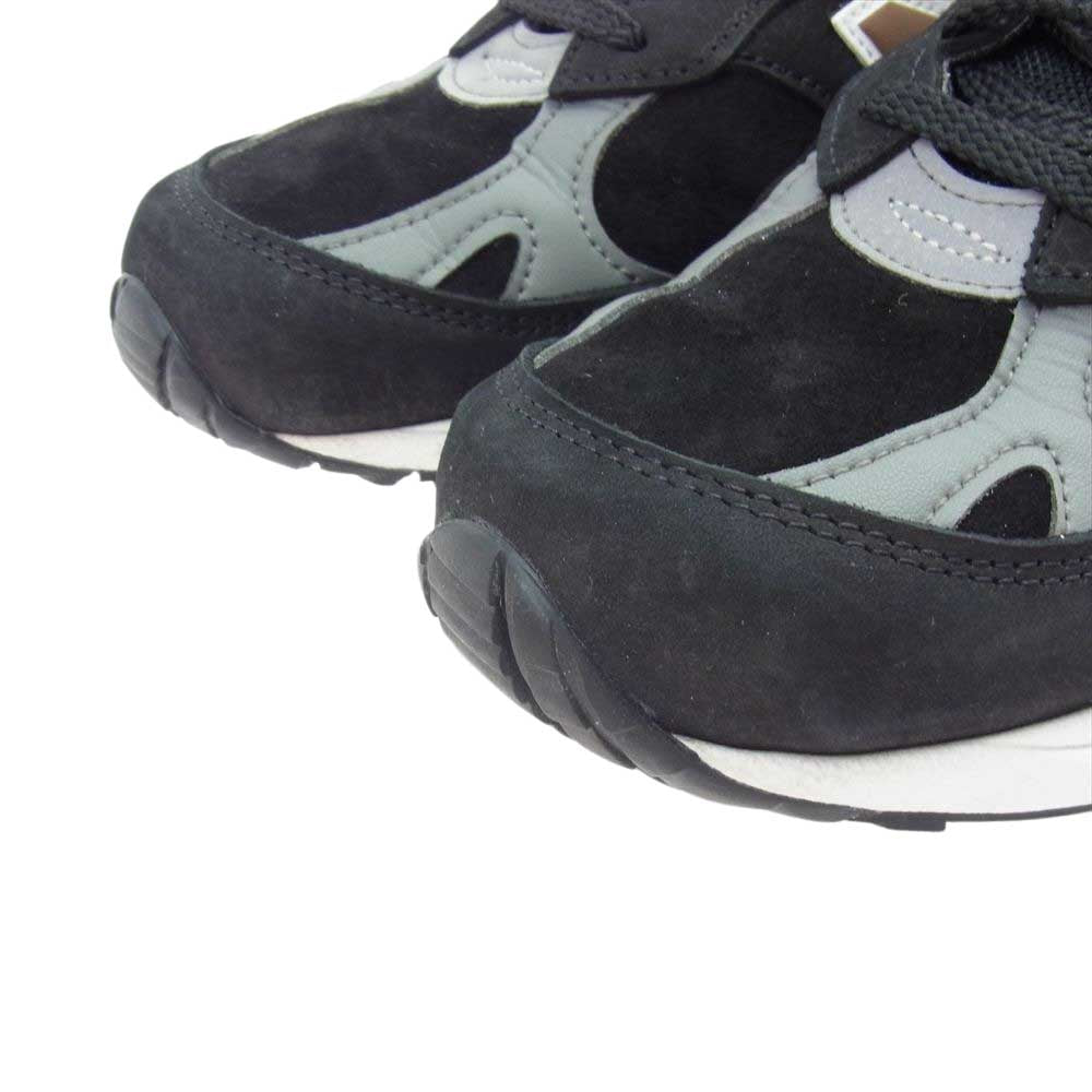 NEW BALANCE ニューバランス 英国製 M991KT ローカット スニーカー ブラック系 9USA【中古】