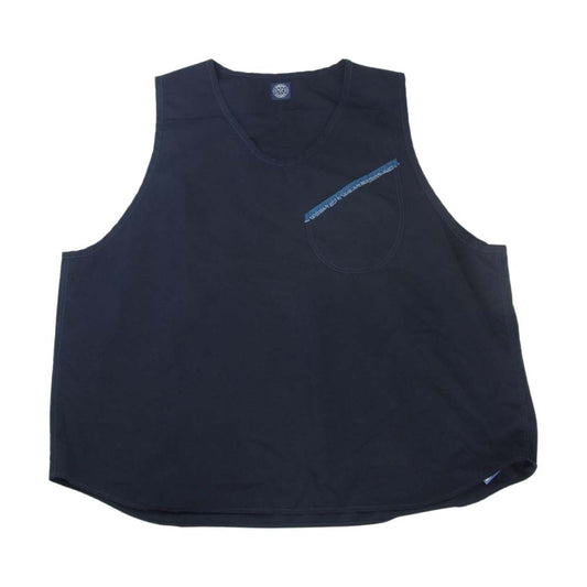 PORTER CLASSIC ポータークラシック 京都店限定 WEATHER PULLOVER VEST ウェザー プルオーバー ベスト ネイビー系 3【美品】【中古】