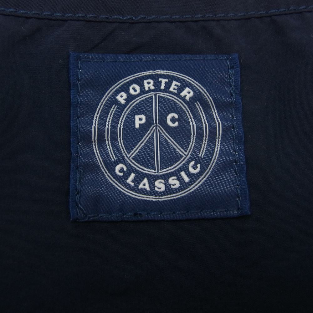 PORTER CLASSIC ポータークラシック 京都店限定 WEATHER PULLOVER VEST ウェザー プルオーバー ベスト ネイビー系 3【美品】【中古】