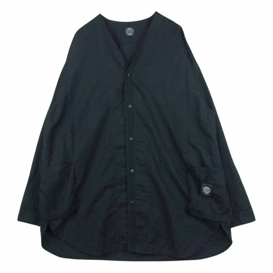 PORTER CLASSIC ポータークラシック 京都店限定 WEATHER CARDIGAN COAT ウェザー カーディガン コート ブラック系 L【中古】