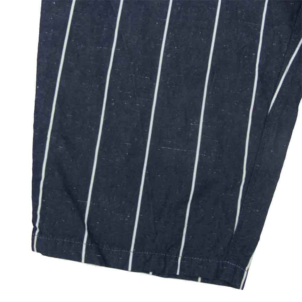 PORTER CLASSIC ポータークラシック FISHERMAN'S LINEN PEACE PANTS フィッシャーマンズ リネン ピース パンツ ネイビー系 L【中古】