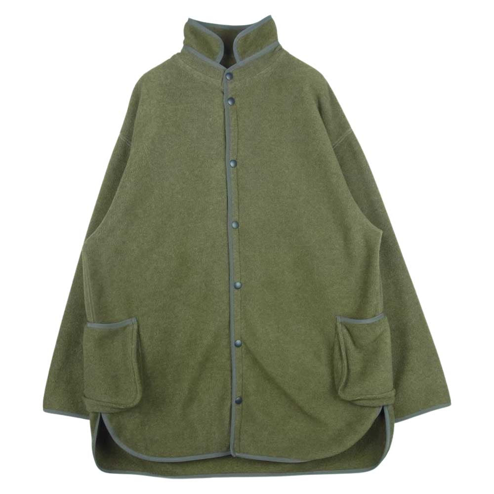 PORTER CLASSIC ポータークラシック BLOOM&BRANCH ブルームブランチ 別注 Fleece Shirt Jacket フリース シャツ ジャケット カーキ系 グレイッシュオリーブ系 2【中古】