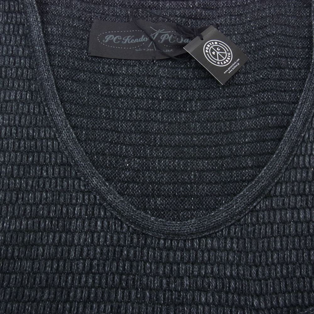PORTER CLASSIC ポータークラシック BEATNIK KENDO KNIT PULLOVER VEST ビートニク ケンドー ニット プルオーバー ベスト グレー系 3【中古】