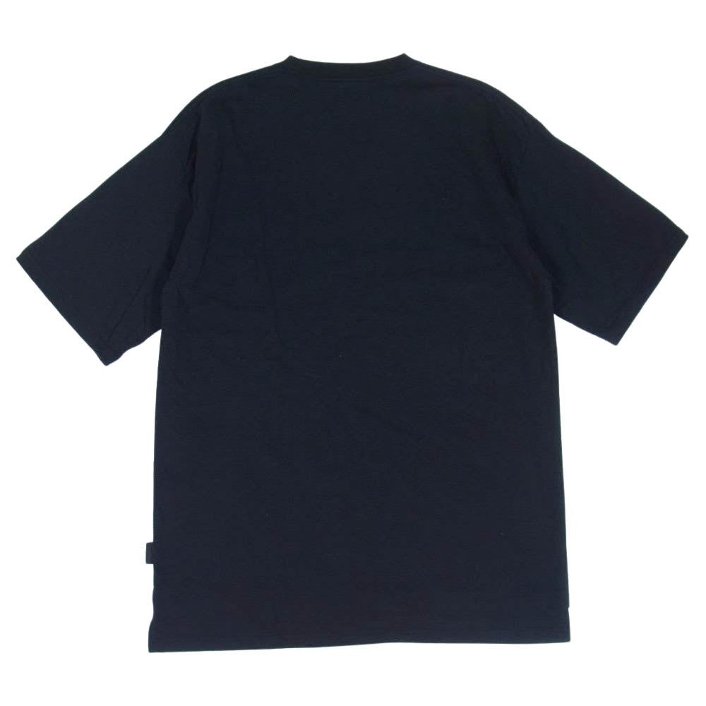 HYKE ハイク ※タグ破損 コーデュラ ビッグフィット Tシャツ ブラック ブラック系 5【中古】