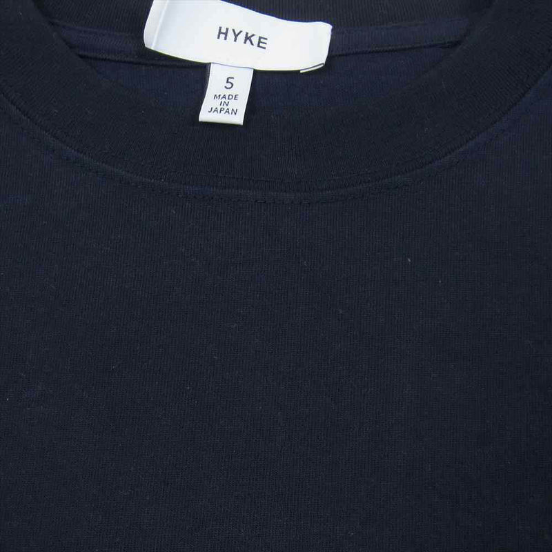HYKE ハイク ※タグ破損 コーデュラ ビッグフィット Tシャツ ブラック ブラック系 5【中古】