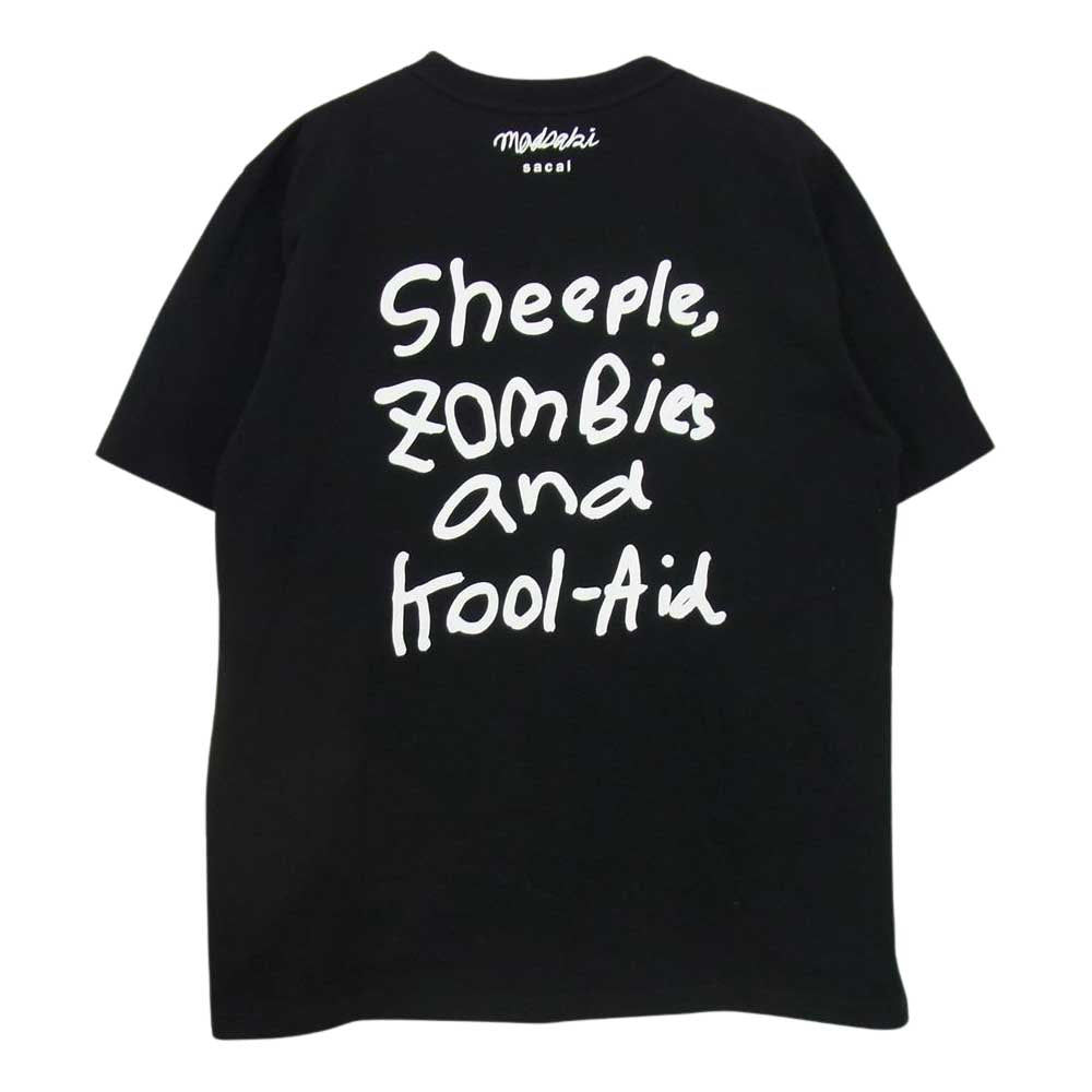 Sacai サカイ 22AW 22-0408S MADSAKI Print T-Shirt 半袖 Tシャツ ブラック系 5【中古】