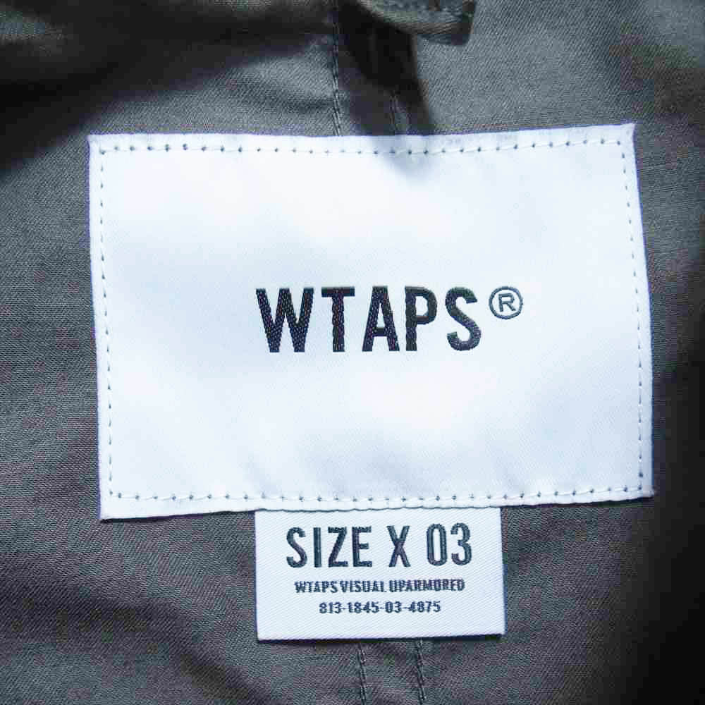 WTAPS ダブルタップス 22SS 221BRDT-SHM06 BUDS SS COTTON TWILL SHIRT 半袖シャツ グレー系 03【美品】【中古】