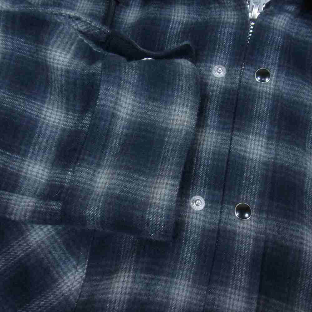Sacai サカイ 20SS 20-02238M フーデッド チェック シャツ ジャケット ダークグレー系 3【中古】