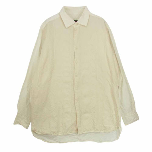 ケイシーケイシー 21AW 17HC226 BIG PATCH SHIRT パッチワーク 長袖 ビッグ シャツ オフホワイト系 L【中古】