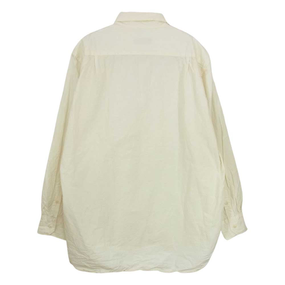 ケイシーケイシー 21AW 17HC226 BIG PATCH SHIRT パッチワーク 長袖 ビッグ シャツ オフホワイト系 L【中古】