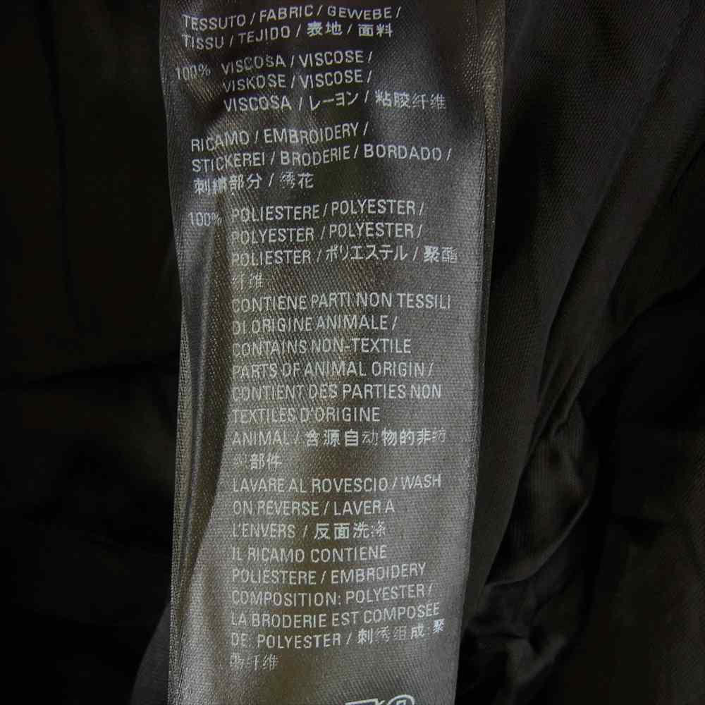 BALENCIAGA バレンシアガ 658841 TKO30 国内正規品 Black Minimal viscose shirt レーヨン 半袖 ポケット付き シャツ ブラック系 36【中古】